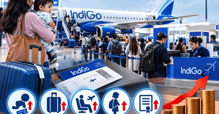 Air Travel Gets More Expensive: IndiGo Hikes Several Service Charges; Infant Tickets to Extra Baggage Cost More